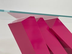 Modern Console Table in Colored Steel