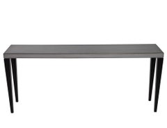 Modern Console Table in Grey and Black