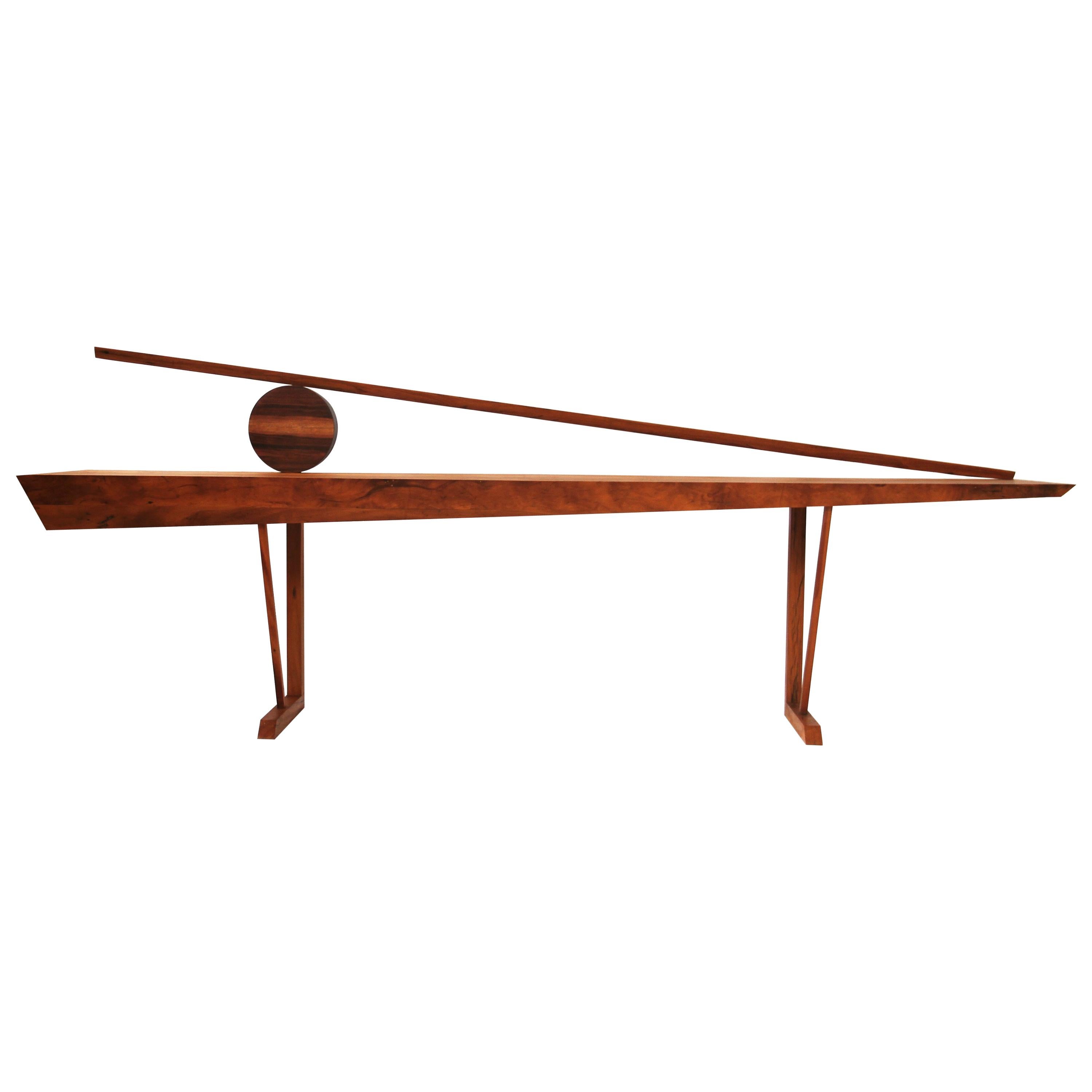 Modern Console Table in Hardwood, Orum For Sale