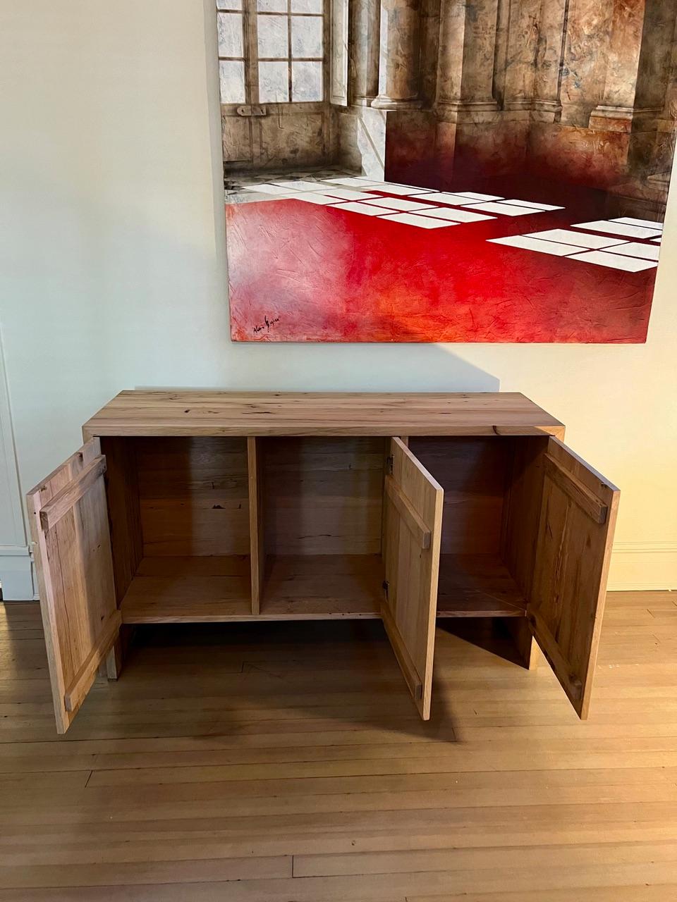 Tavolo da console moderno in massello di Oak Oak In condizioni ottime in vendita a Montgomery, AL
