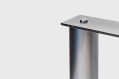 Modern Console Table RC03, Industrial Grey Waxed Steel, Johan Viladrich