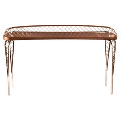 Modern Console Table Wood and Steel by Cyril Rumpler, Gustav