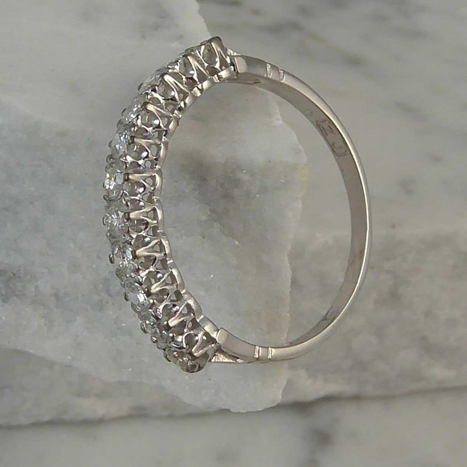 Modern Contemporary 0.40 Carat Diamond Ring, 18ct Gold, Hallmarked London 1977 2
