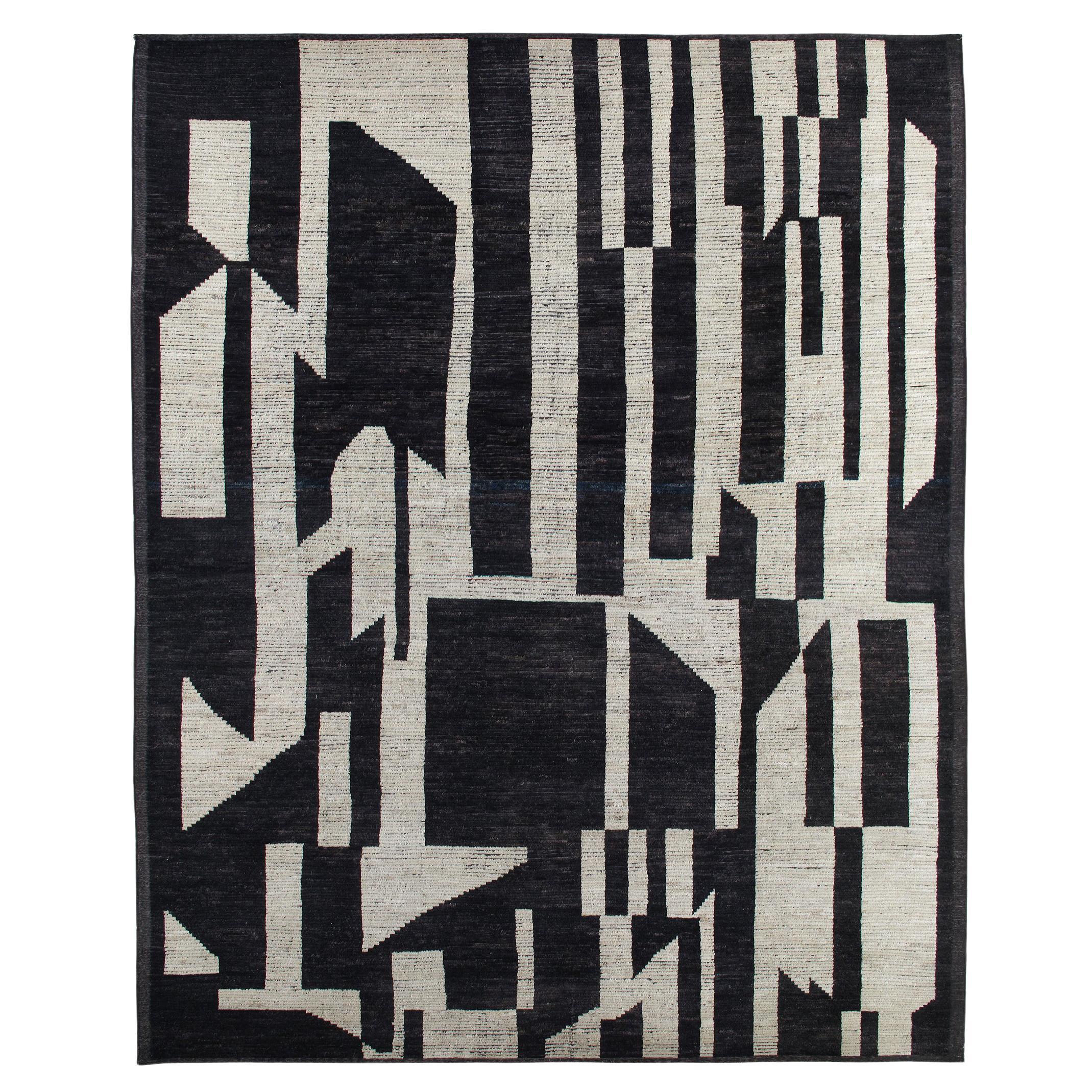 Modern Contemporary Abstract Tribal Oversized Rug For Sale