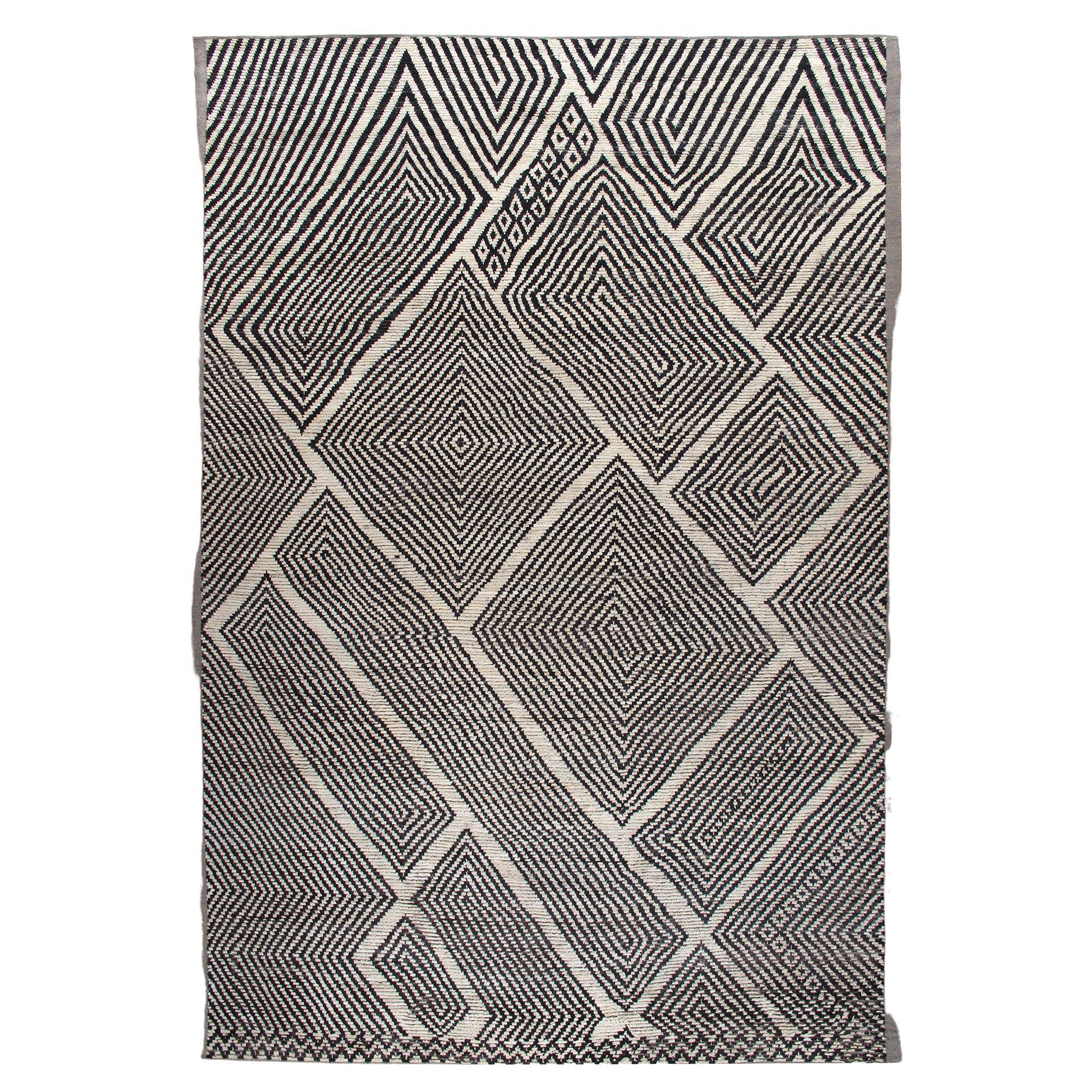 Modern Contemporary Abstract Tribal Rug For Sale