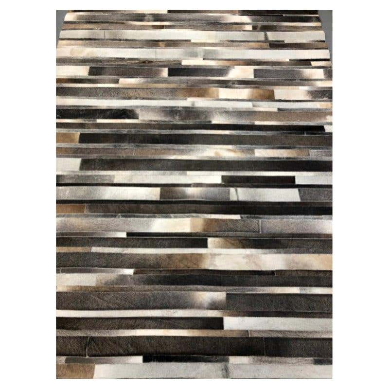 Modern Contemporary Area Rug Leather, Hand Stitched, Hide and Skin ...