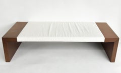 Panca in pelle e legno Artefacto, stile moderno e contemporaneo