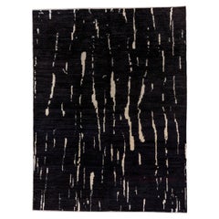 Modern Contemporary Black Rug