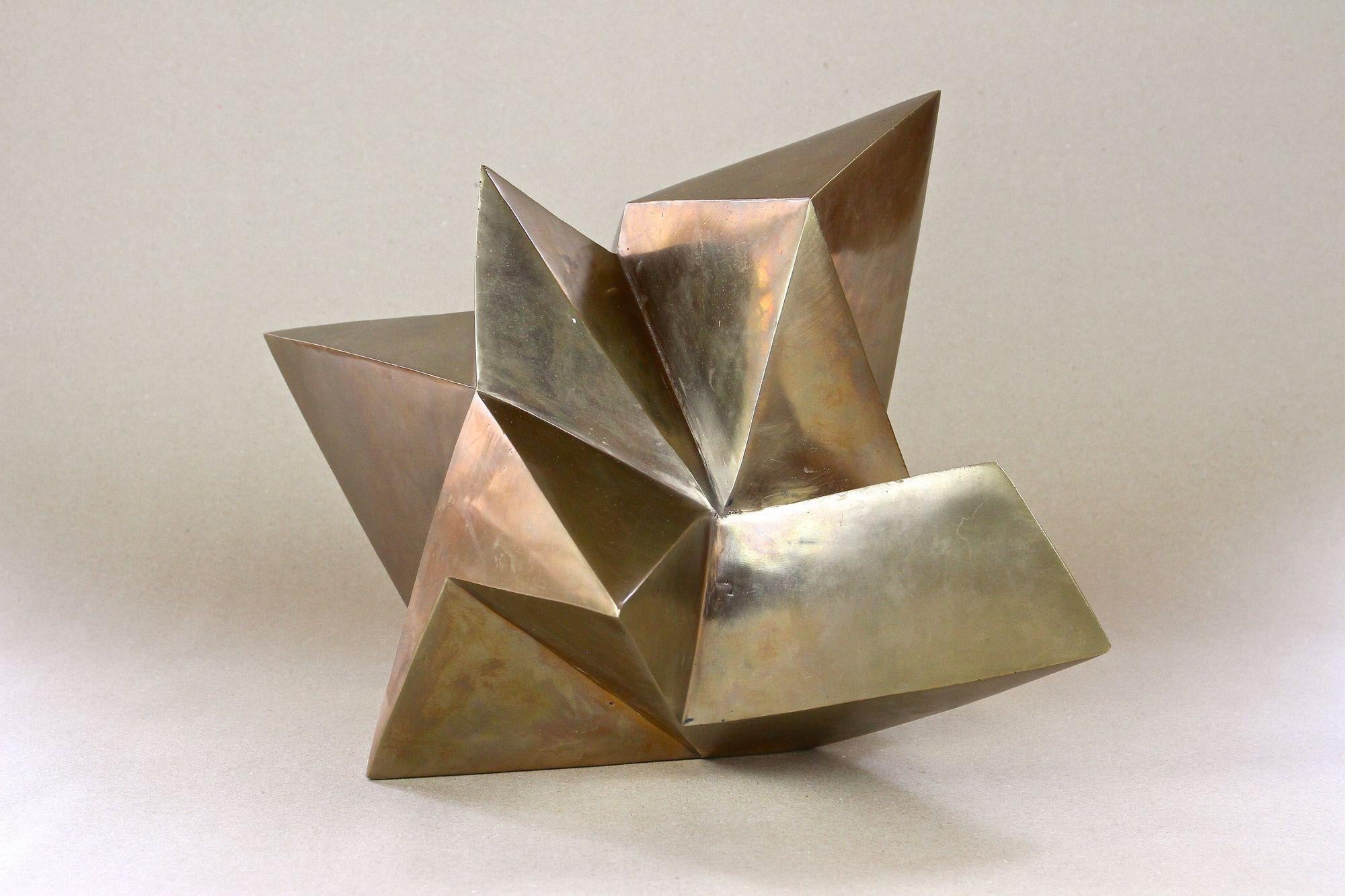 Moderne zeitgenössische Bronzeskulptur „Kristall“ von M. Treml, Österreich 2019 im Angebot 5
