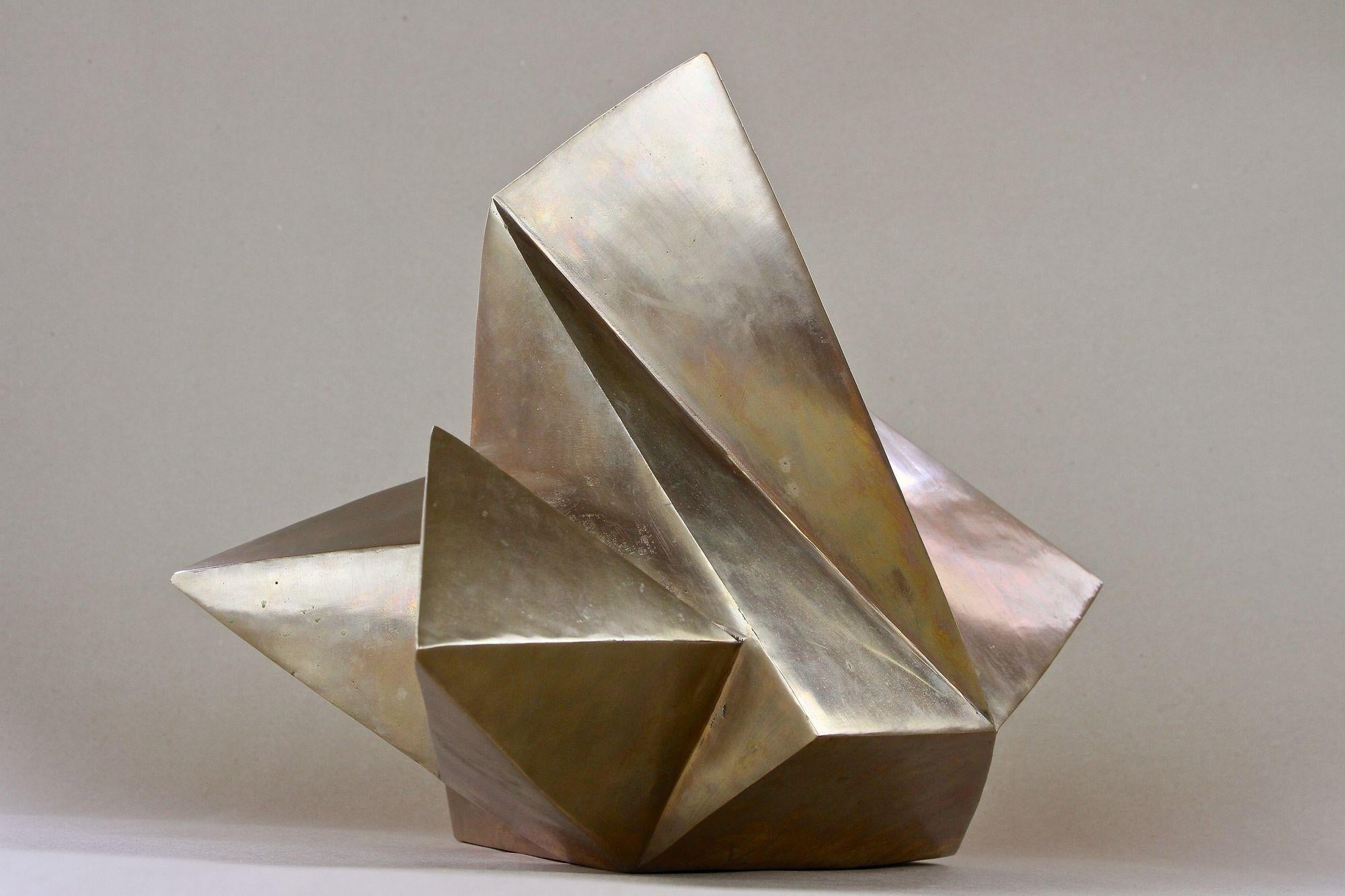 Moderne zeitgenössische Bronzeskulptur „Kristall“ von M. Treml, Österreich 2019 im Angebot 7
