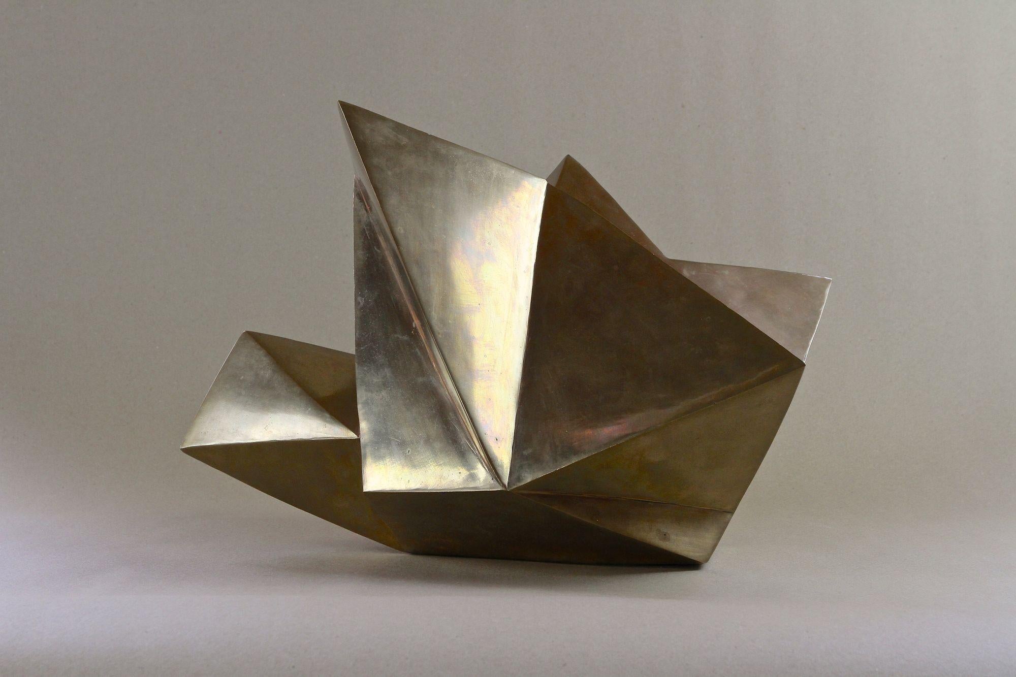 Moderne zeitgenössische Bronzeskulptur „Kristall“ von M. Treml, Österreich 2019 im Angebot 10