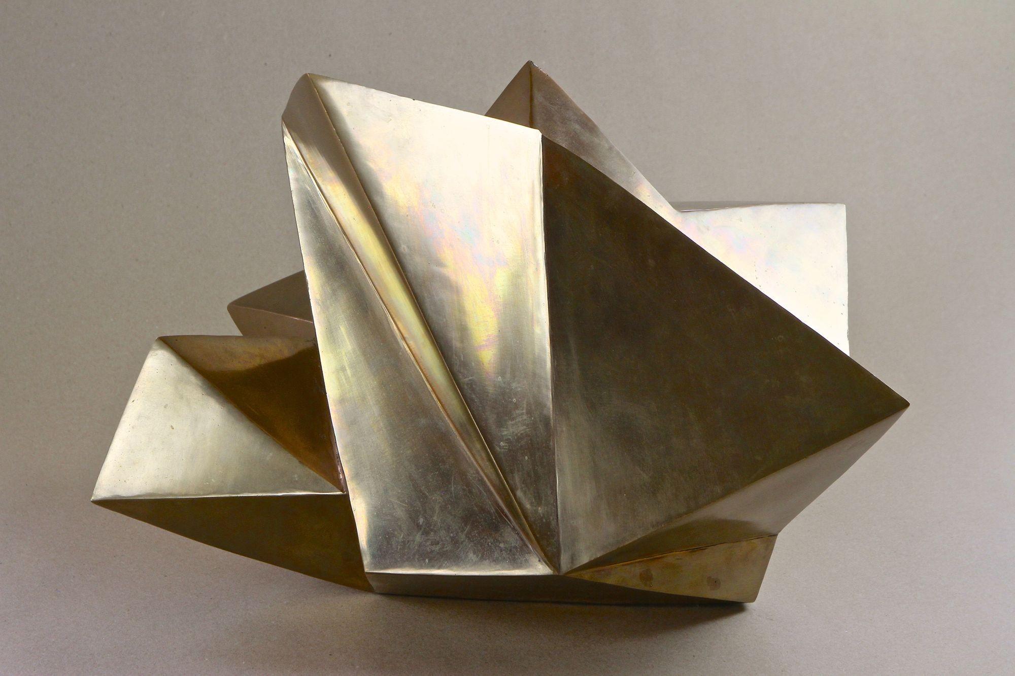 Moderne zeitgenössische Bronzeskulptur „Kristall“ von M. Treml, Österreich 2019 im Angebot 3
