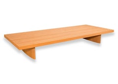 Modern Contemporary Cassina Refolo Slat Wood Bench
