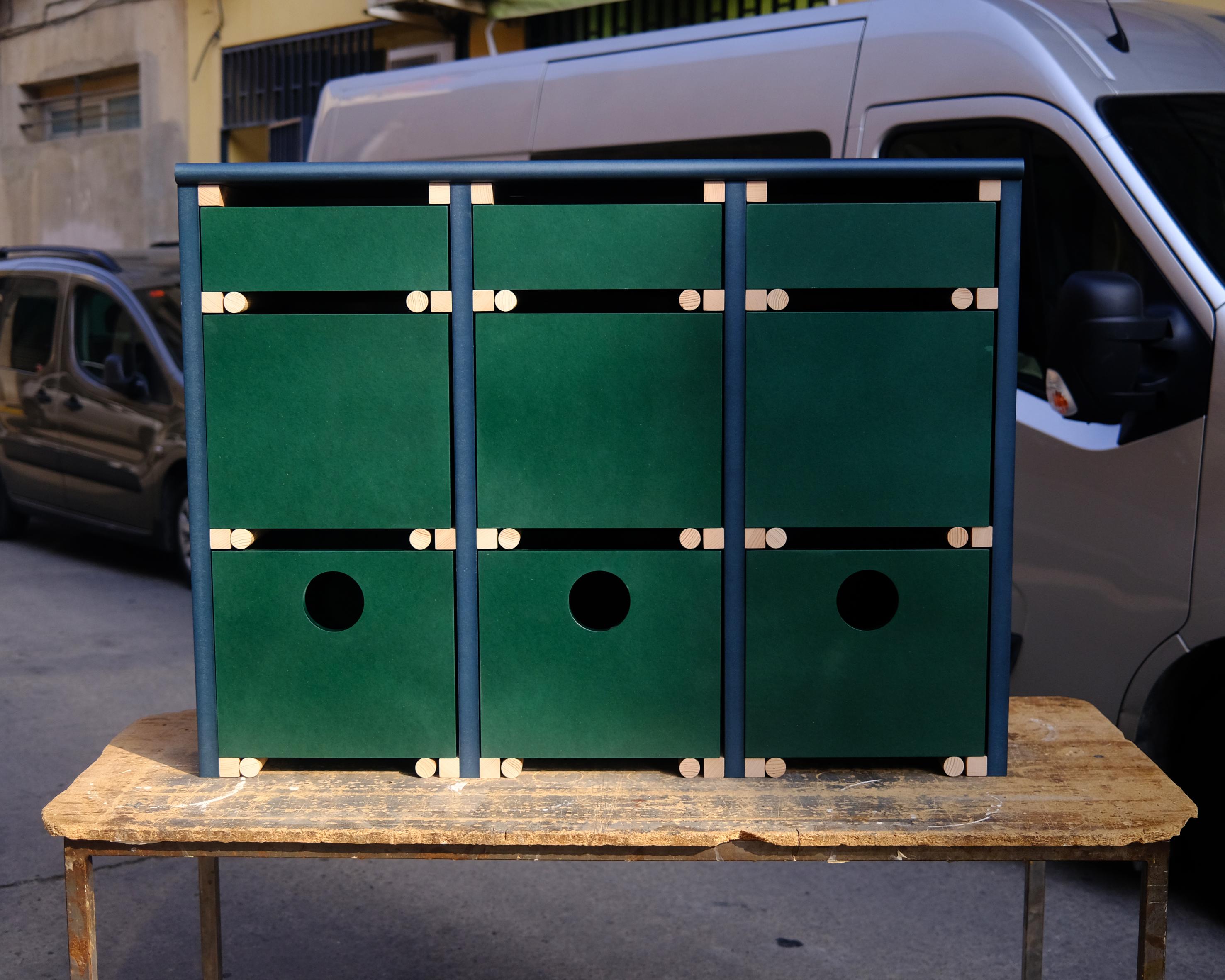 Modern Contemporary Chest of Drawers in Beech Pine and MDF by Marc Morro In New Condition For Sale In Barcelona, ES