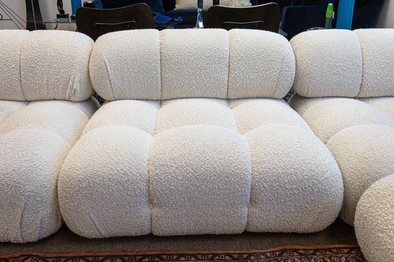 American Modern Contemporary Cream 4pc Rove Concepts Belia Modular Sofa Sectional