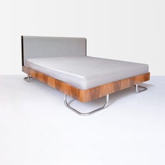 Modern Contemporary Customizable Double Bed in Handcrafted Wood, Germany, 2018