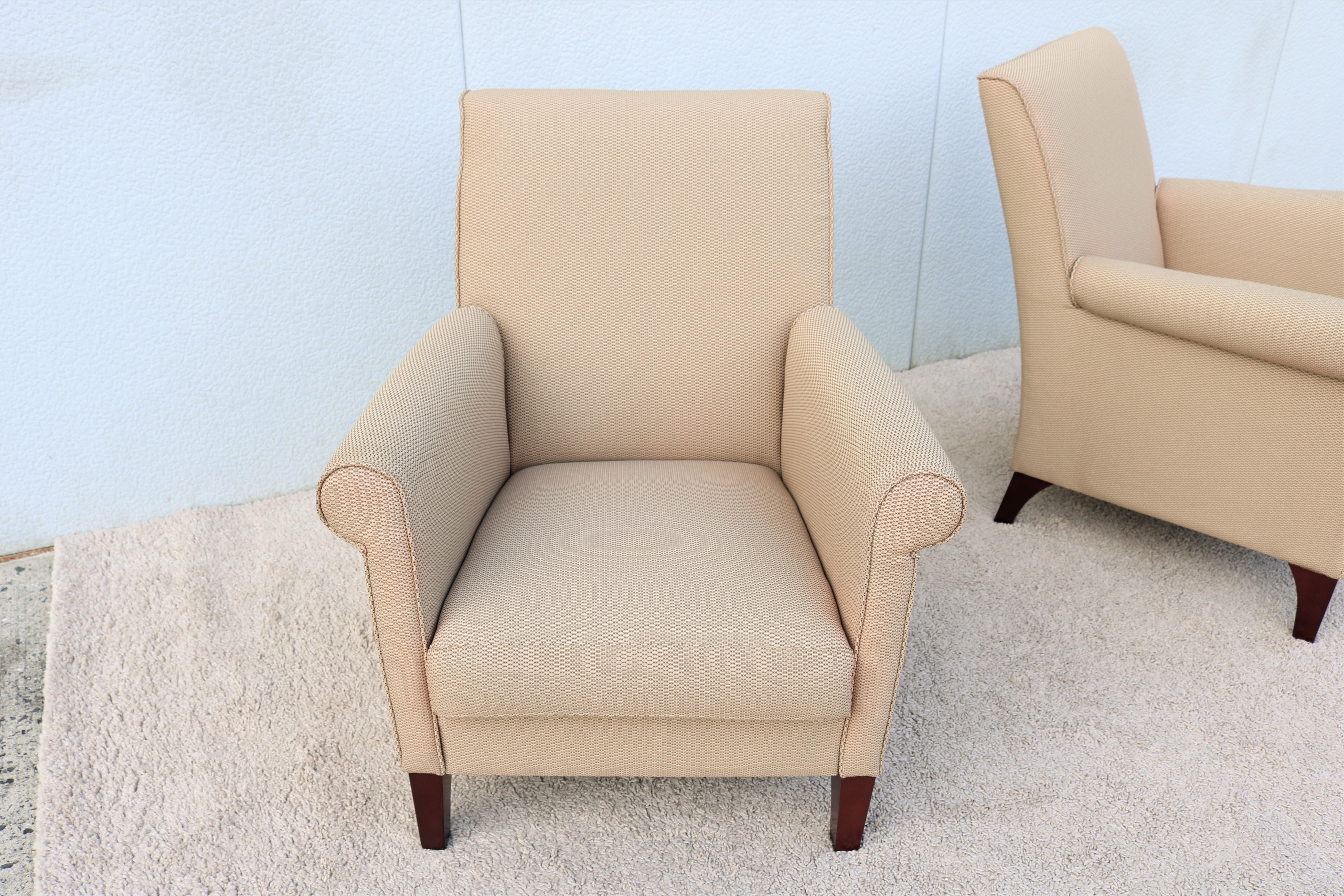 Modern Contemporary Edgar Reuter for Coalesse Khaki Pasio Lounge Chairs, a Pair For Sale 5