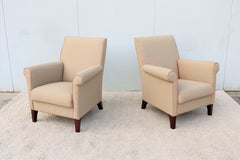 Modern Contemporary Edgar Reuter for Coalesse Khaki Pasio Lounge Chairs, a Pair