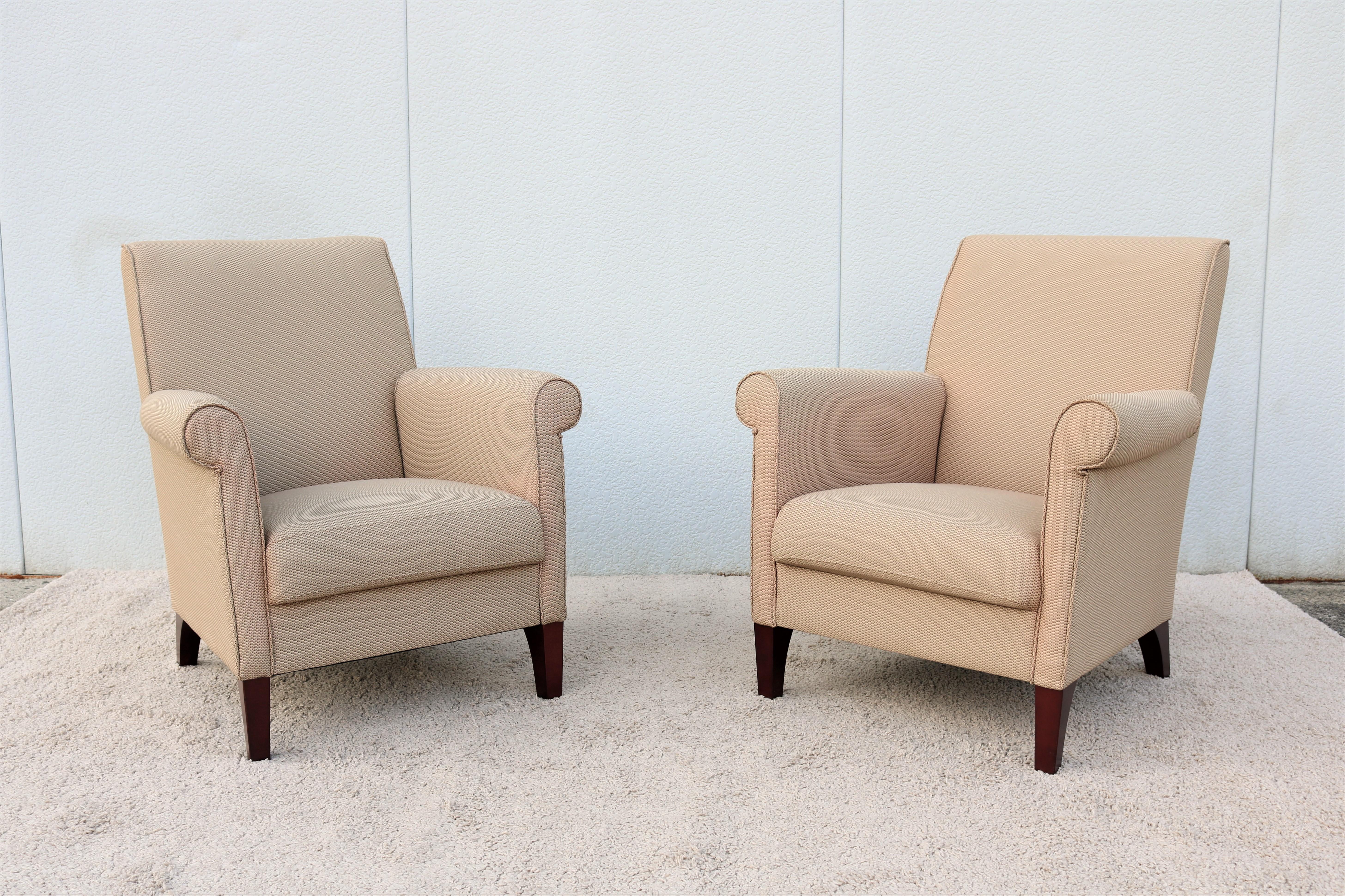 Modern Contemporary Edgar Reuter for Coalesse Khaki Pasio Lounge Chairs, a Pair In Excellent Condition For Sale In Secaucus, NJ