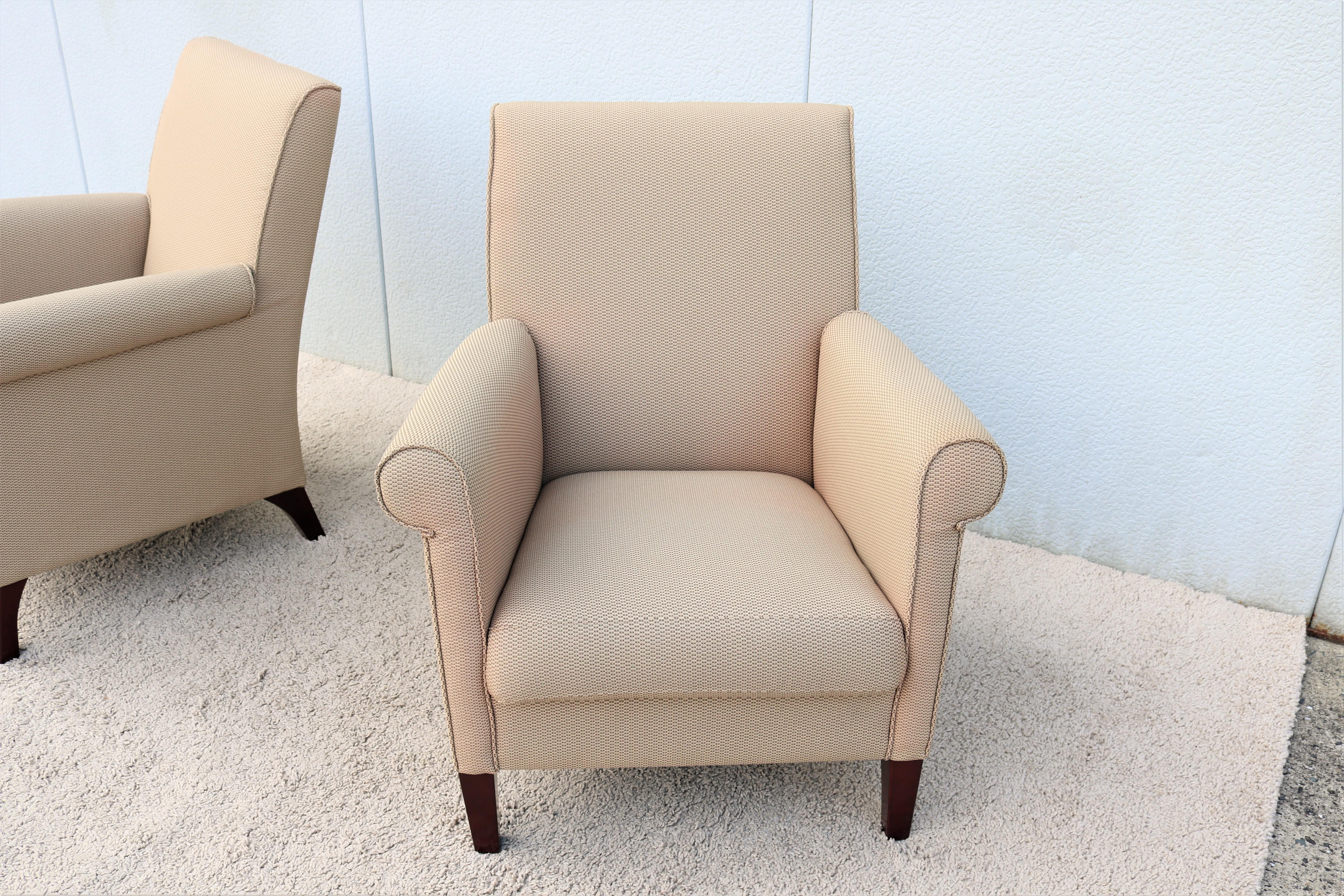 Modern Contemporary Edgar Reuter for Coalesse Khaki Pasio Lounge Chairs, a Pair For Sale 4