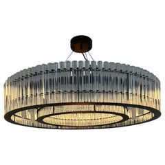 Modern Contemporary Glass Rod Chandelier Black Modern Ceiling Light Chandelier
