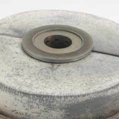 Modern Contemporary Japanese Minimalist LAAB Kaze Bio Fireplace Raku White Metal