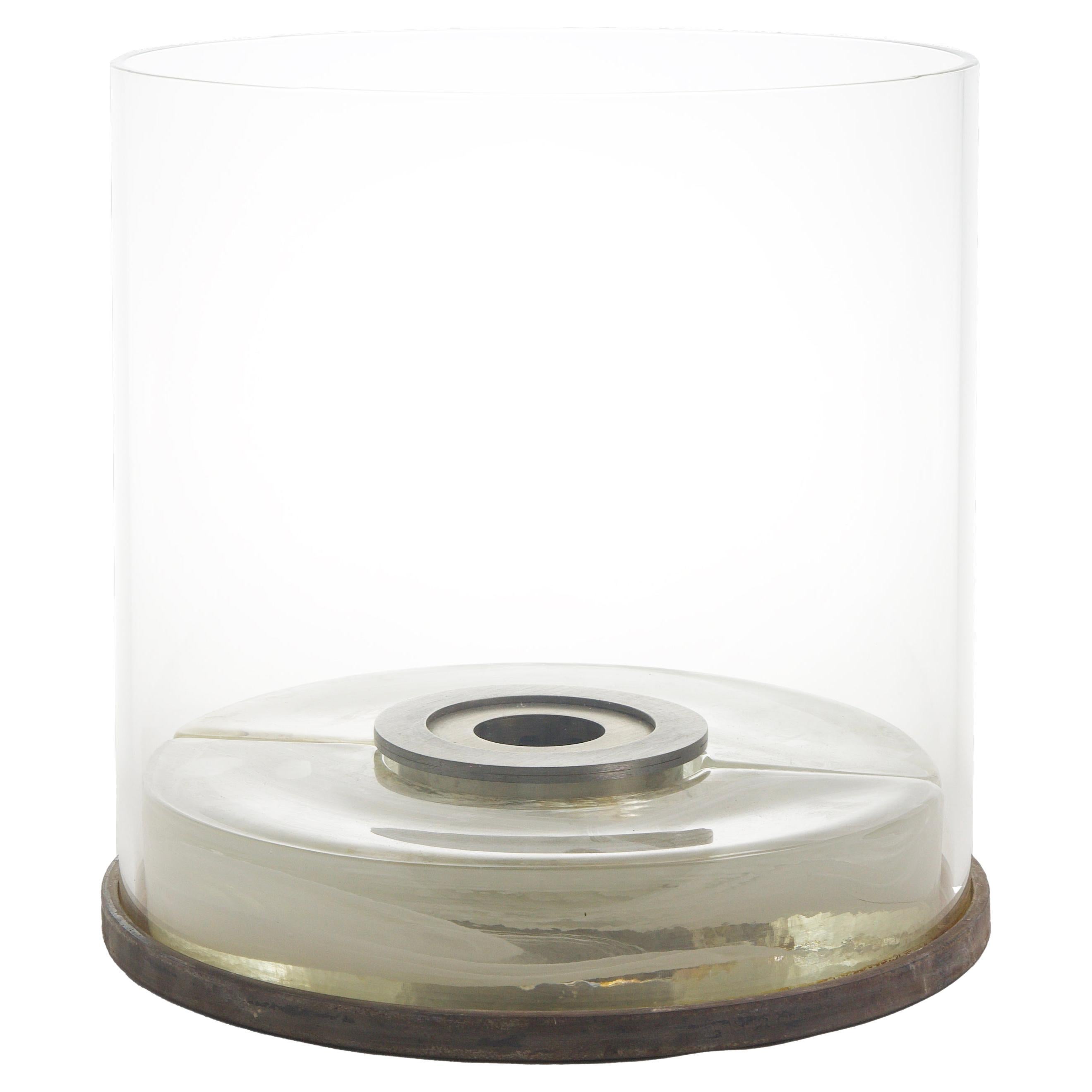 Modern Contemporary Japanese Minimalist LAAB Kaze Bio Fireplace Wave Glass Metal
