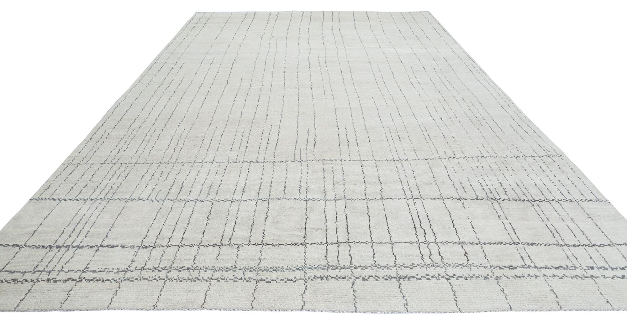 Modern Contemporary Minimalist Gabeh Rug In New Condition For Sale In New York, NY