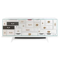 Modern Contemporary Mondrian Lacquered in Wood Sideboard by Boca do Lobo