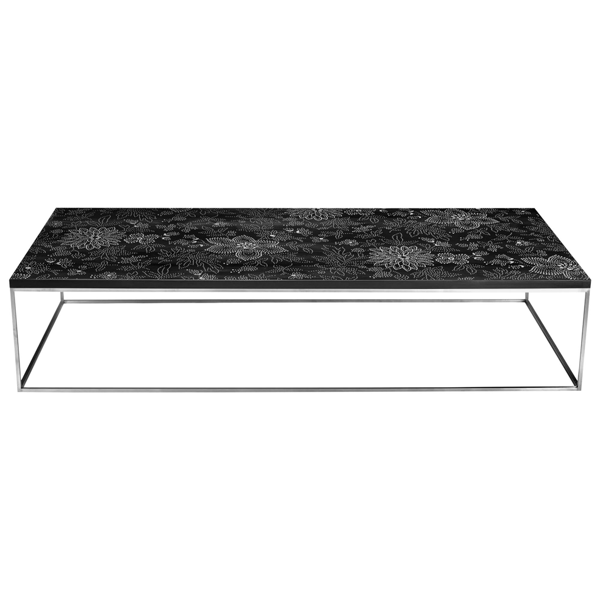 Modern Contemporary Nail Inlay Coffee Table No. 14 by Peter Sandback For Sale