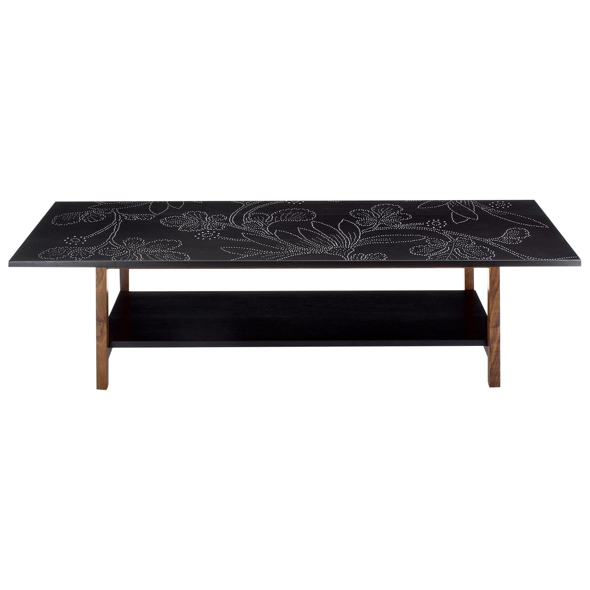 Modern Contemporary Nail Inlay Coffee Table No. 16 by Peter Sandback For Sale