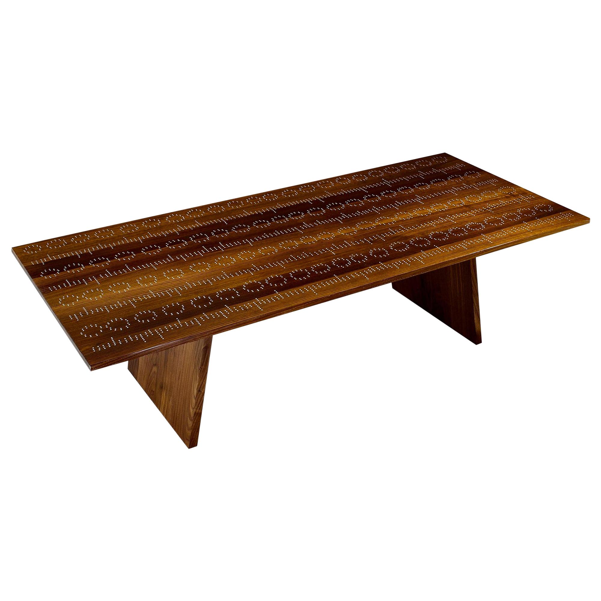 Modern Contemporary Nail Inlay Coffee Table No. 42 by Peter Sandback