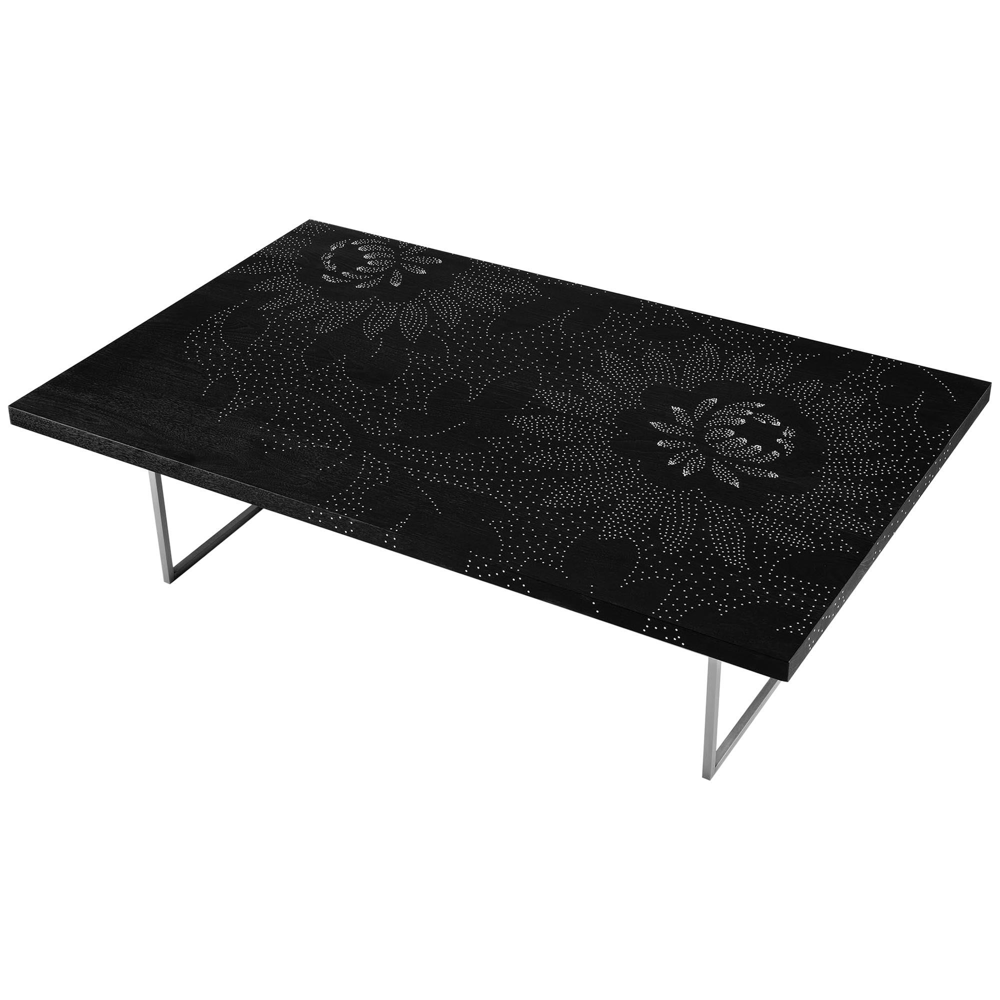 Modern Contemporary Nail Inlay Coffee Table No. 20 by Peter Sandback For Sale