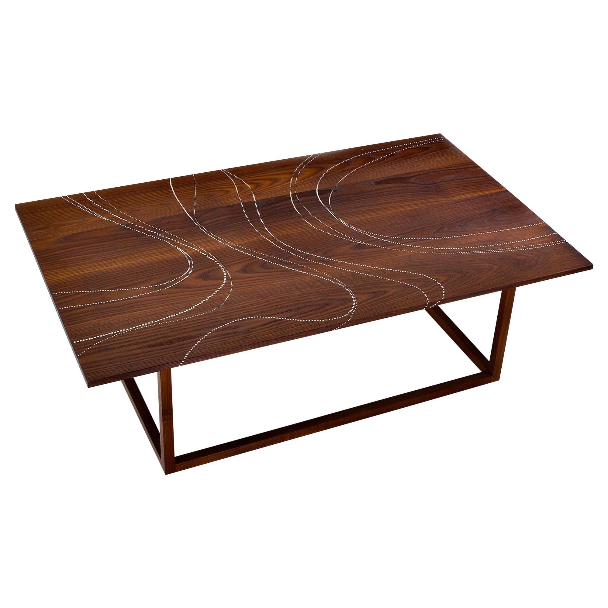 Modern Contemporary Nail Inlay Coffee Table No. 30 by Peter Sandback