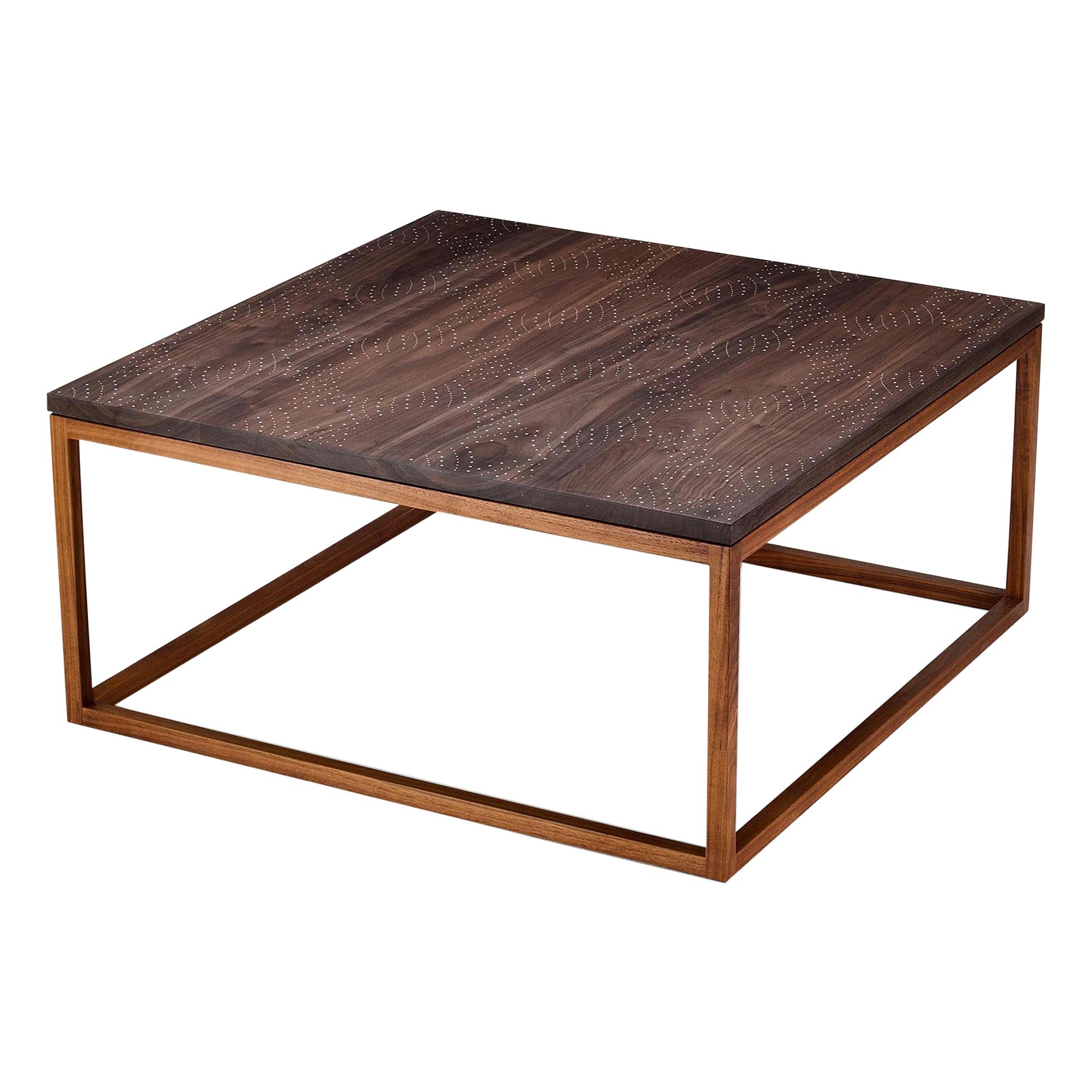 Modern Contemporary Nail Inlay Coffee Table No. 44 by Peter Sandback