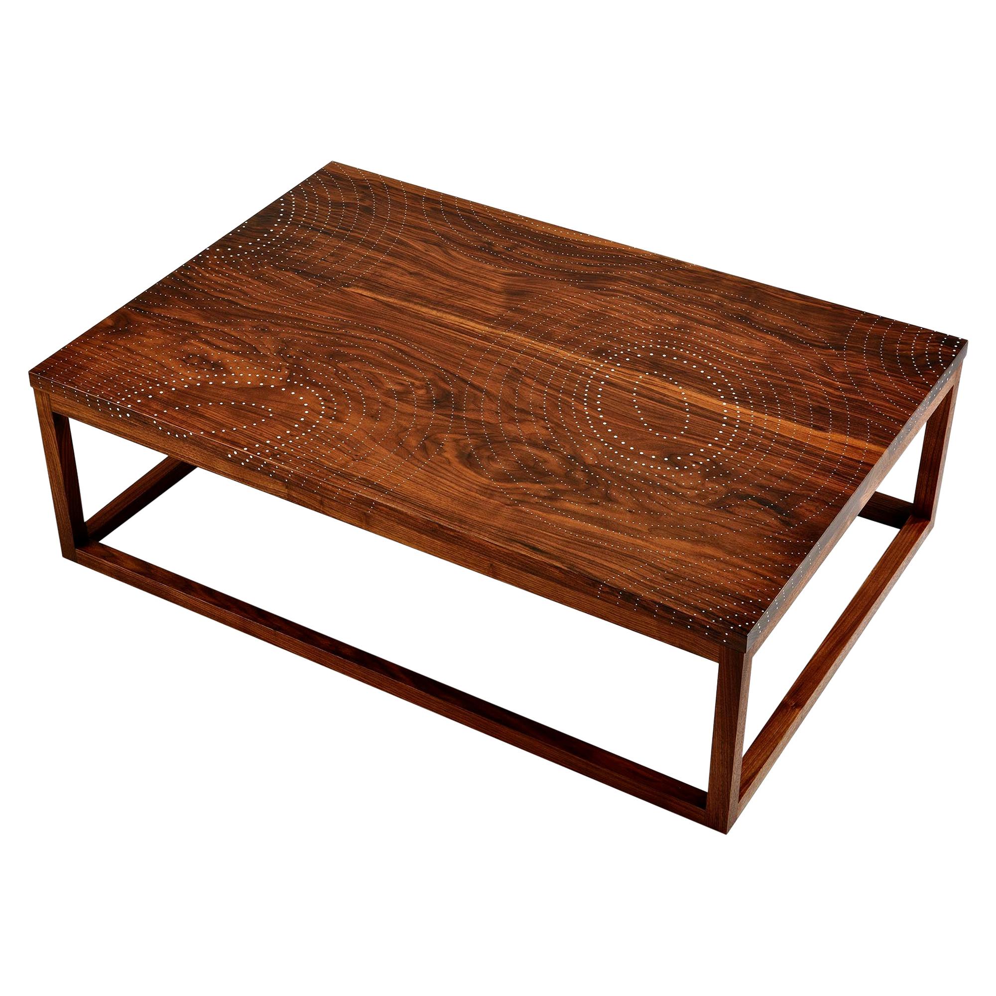 Modern Contemporary Nail Inlay Coffee Table No. 37 by Peter Sandback For Sale