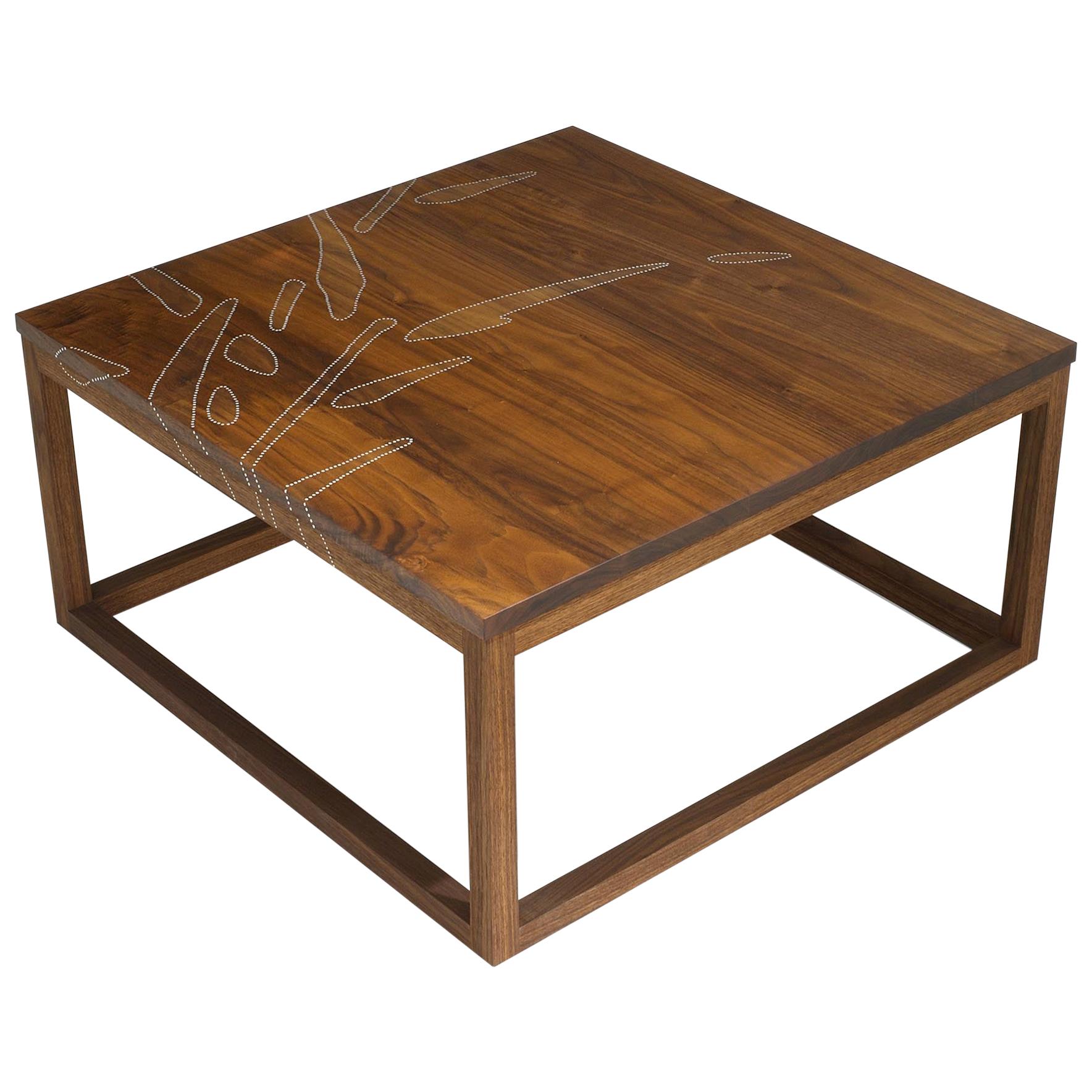 Modern Contemporary Nail Inlay Coffee Table No. 45 by Peter Sandback For Sale