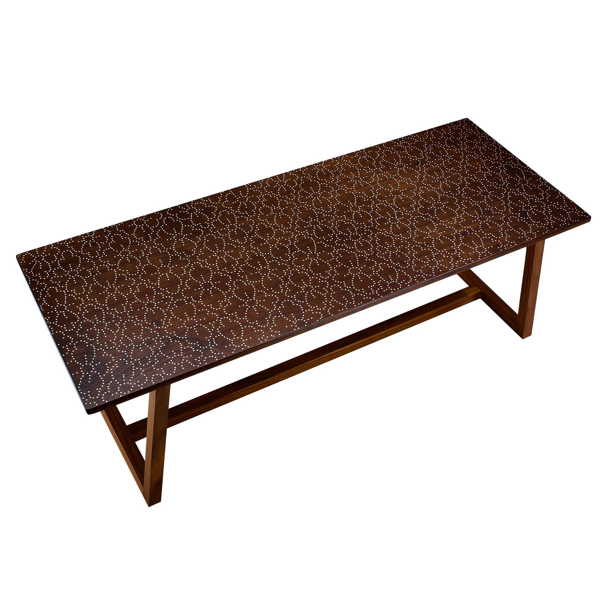 Modern Contemporary Nail Inlay Coffee Table No. 56 by Peter Sandback For Sale