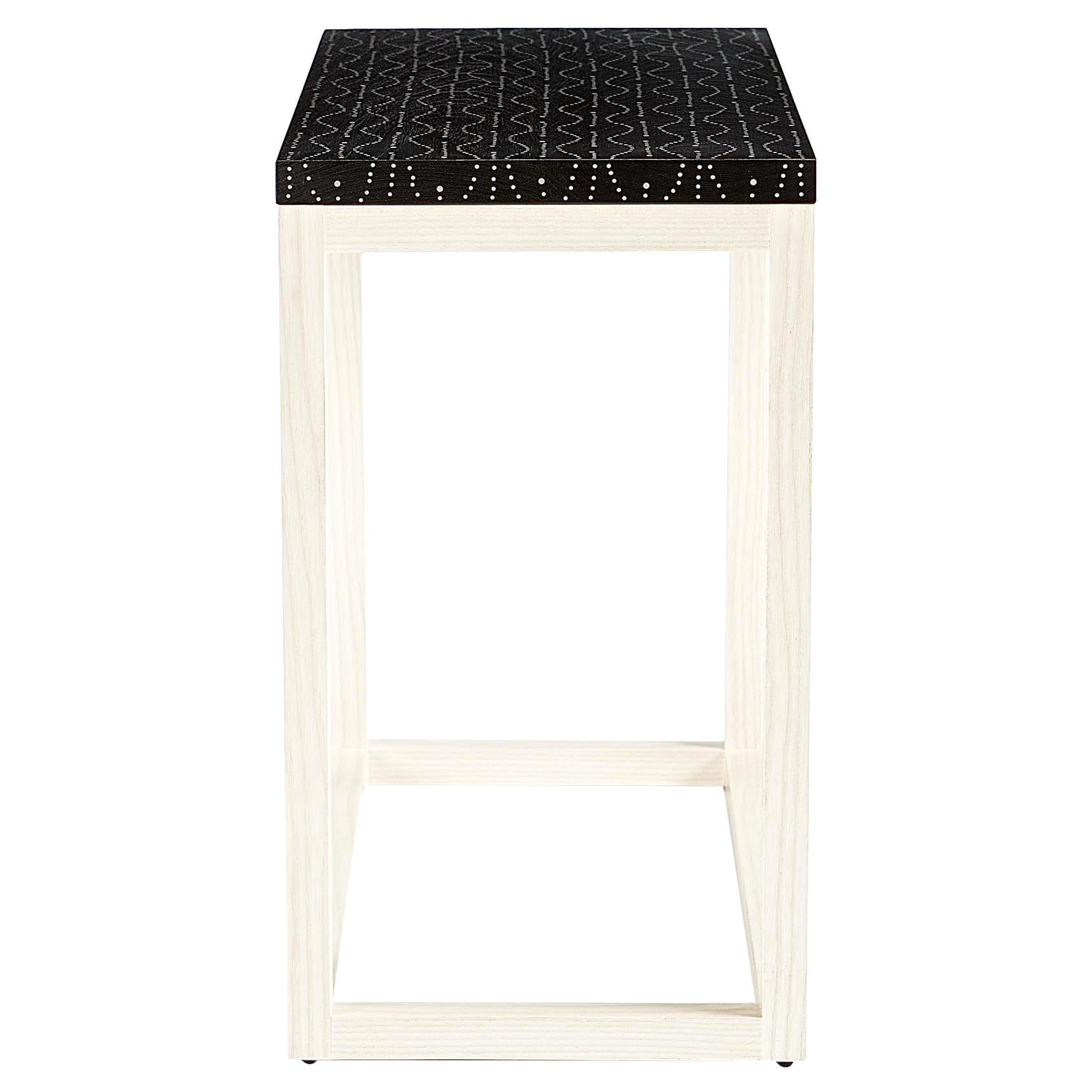 Modern Contemporary Nail Inlay End Table No. 209 by Peter Sandback For Sale