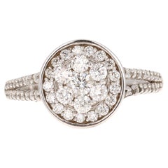 Bague de fiançailles The Moderns Contemporary Natural Diamond 0.60 Carat White Gold