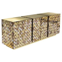 Modern Contemporary Pixel Anodized Sideboard by Boca do Lobo