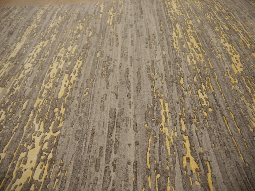 Modern Contemporary Rug Art Grey Wool hand-knotted Djoharian Collection For Sale 5