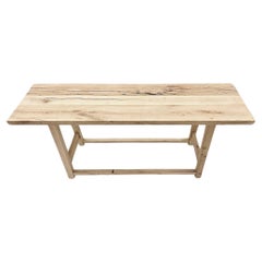 Modern Solid White Oak Console Table by Fortunata Design