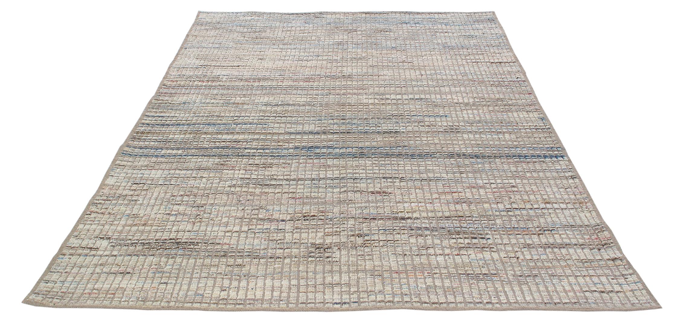 Modern Contemporary Textural Rug  In New Condition For Sale In New York, NY