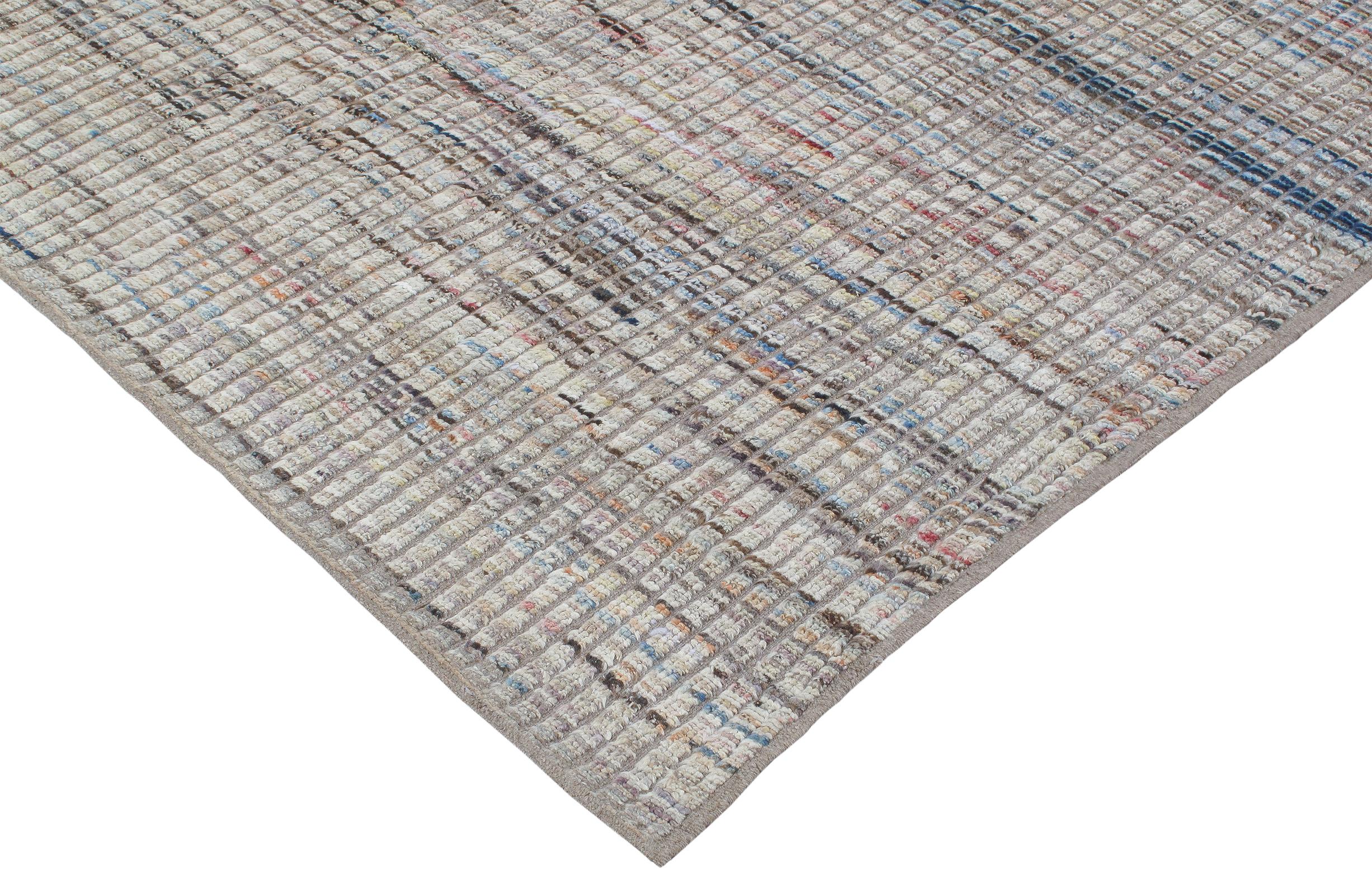 Wool Modern Contemporary Textural Rug  For Sale