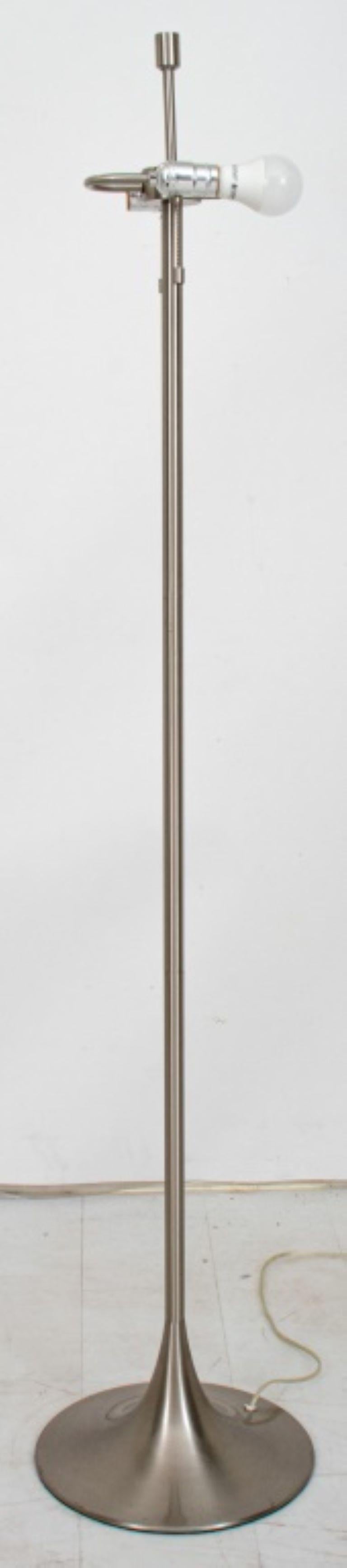 Steel Modern Contemporary Two-Light Floor Lamp For Sale