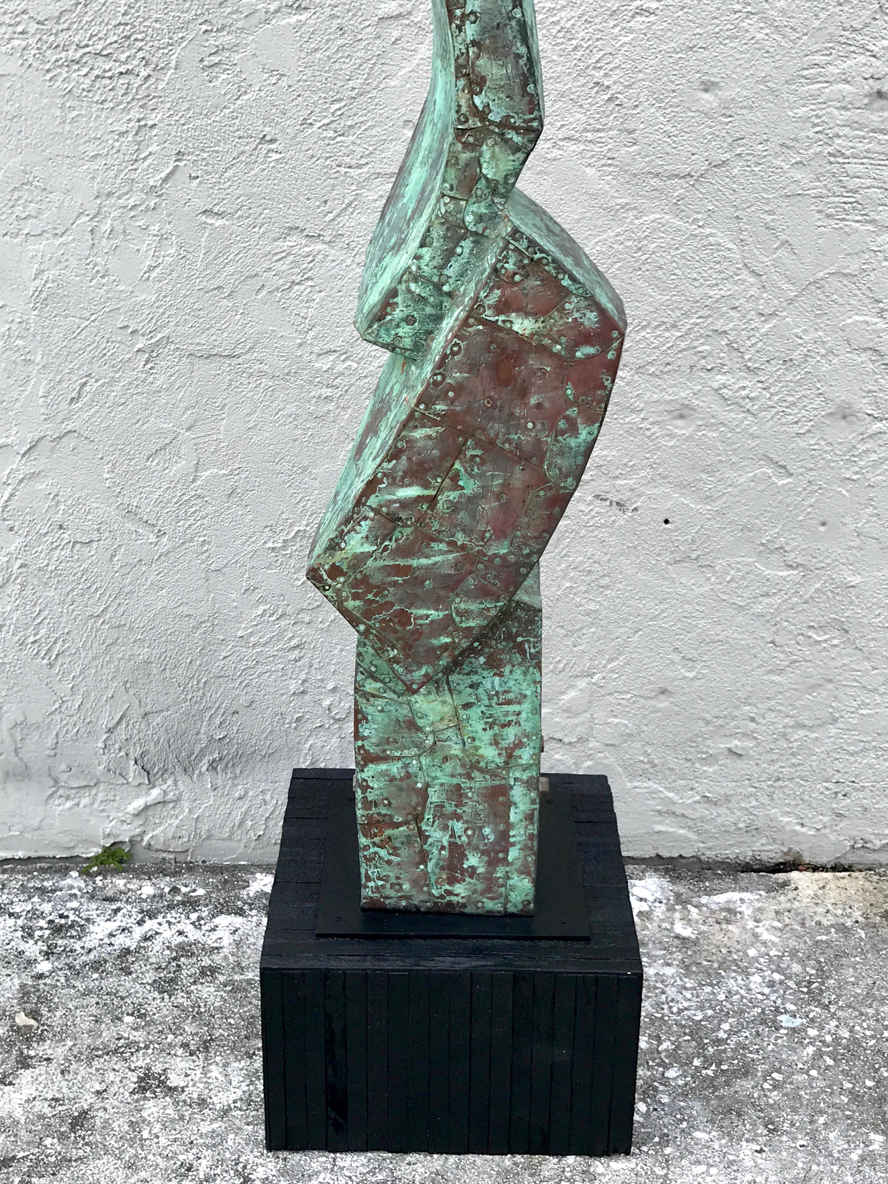 Modern Copper Clad Sculpture by Melvin Schuler 9