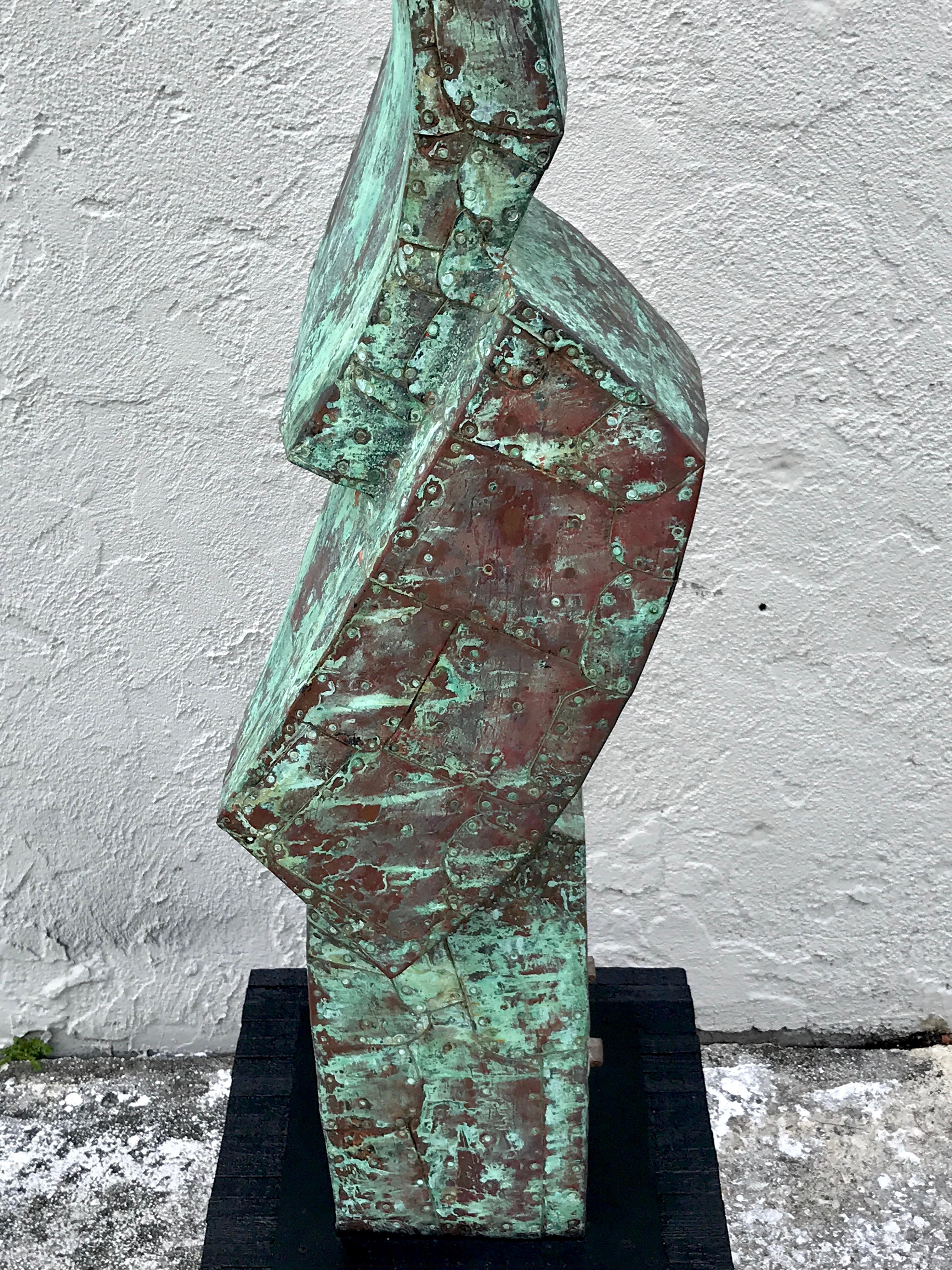 Modern Copper Clad Sculpture by Melvin Schuler 10