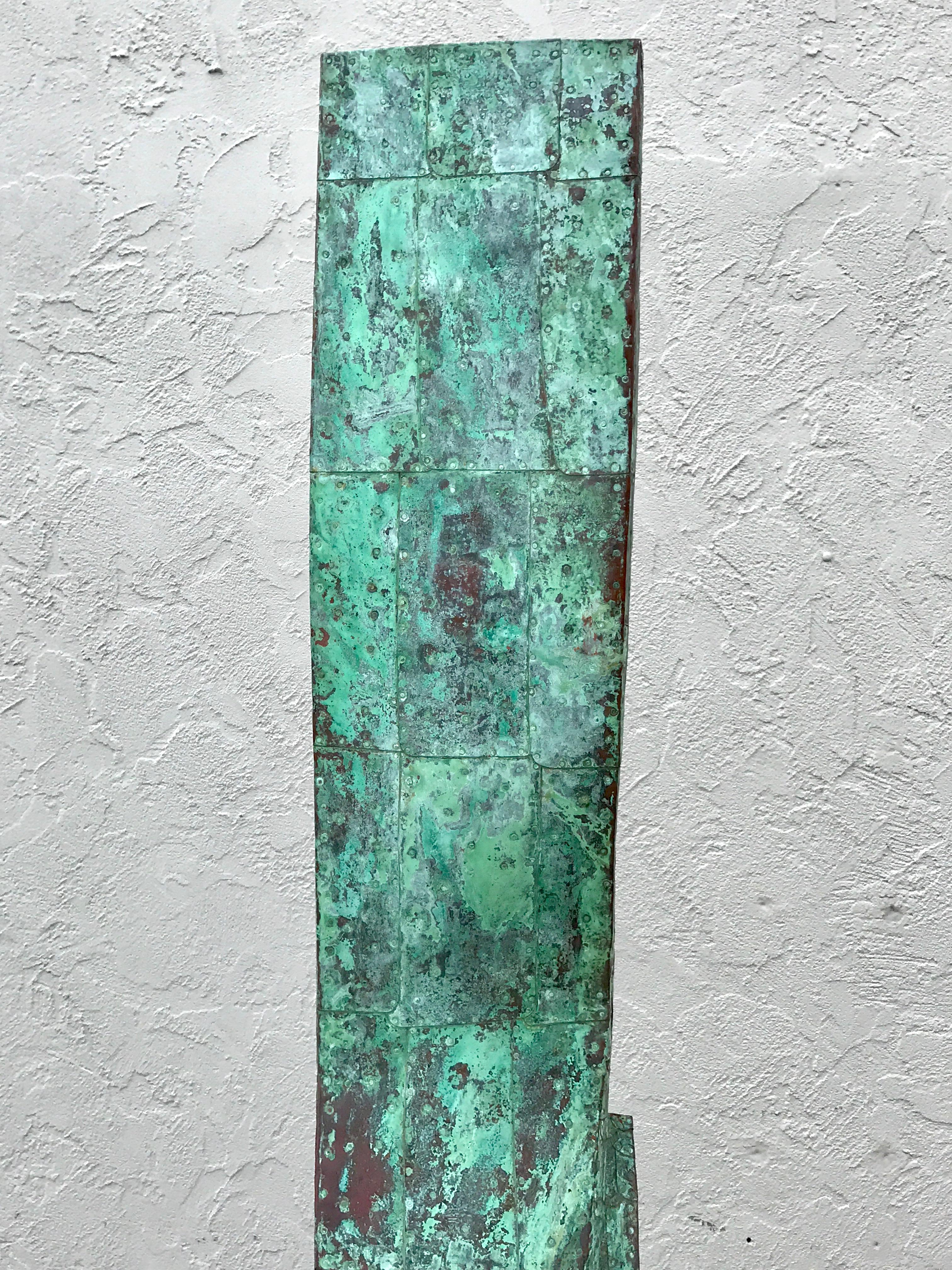20th Century Modern Copper Clad Sculpture by Melvin Schuler