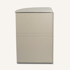 Modern Corner Laundry Basket SIMON by Limac Design in Leather and Cotton